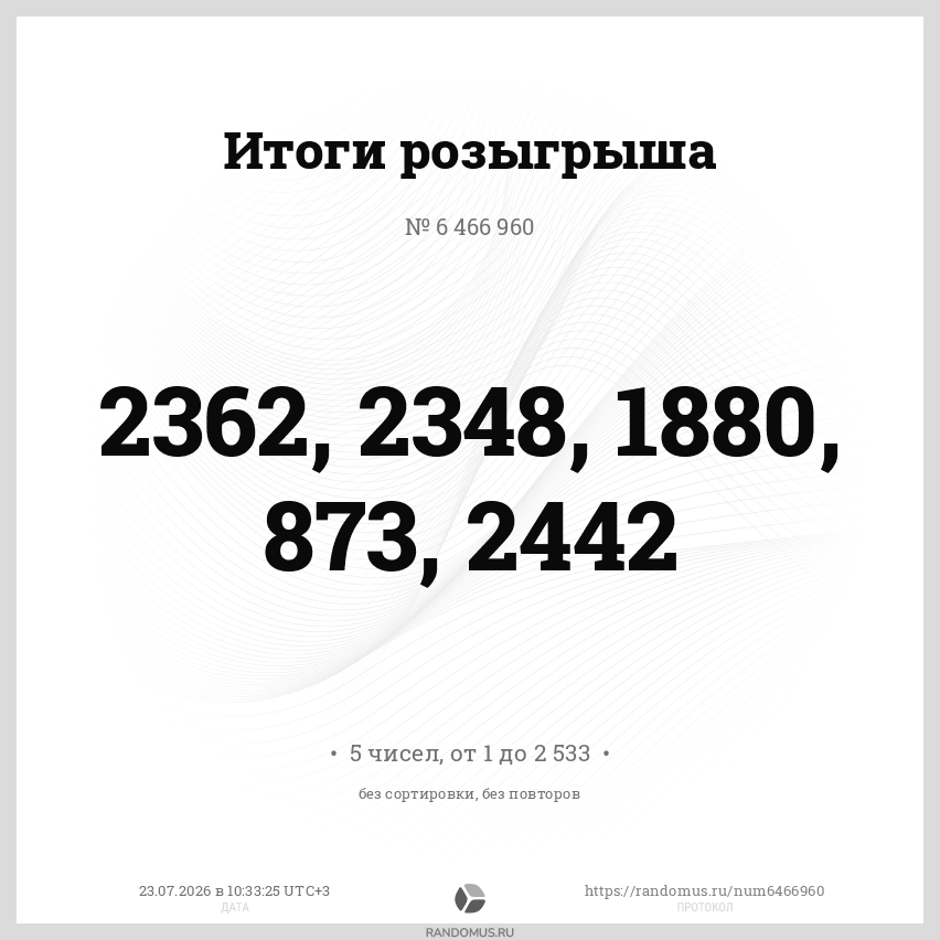 Розыгрыш № 6466960. Розыгрыш с Цех85 x Инглекc
