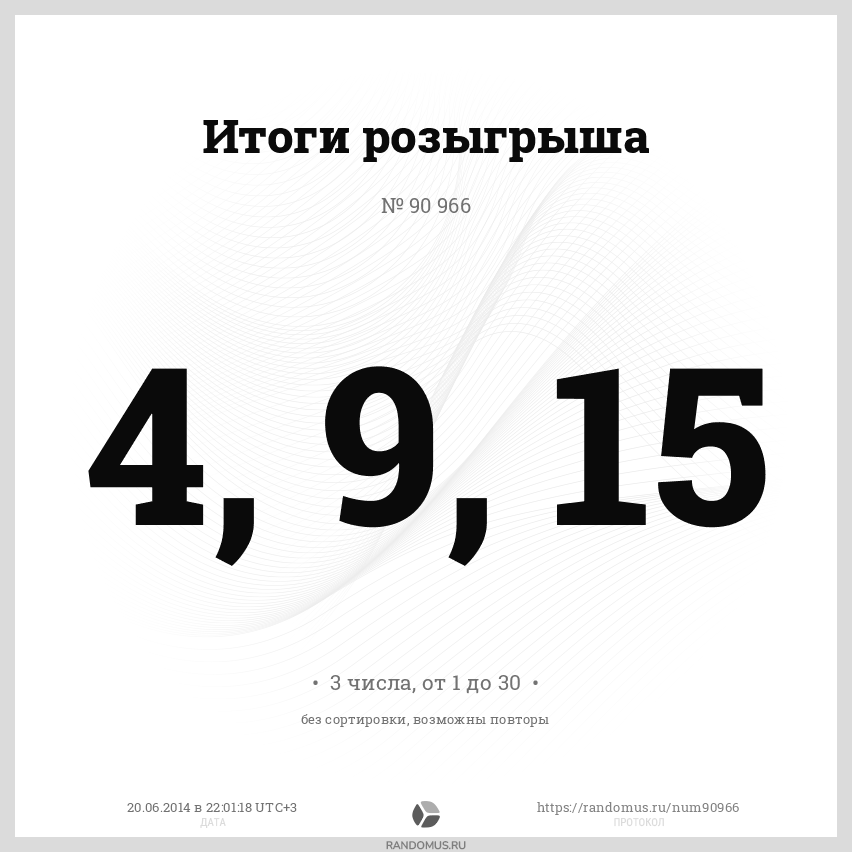 Розыгрыш № 90966. Конфетка от сообщества КЕРРИ