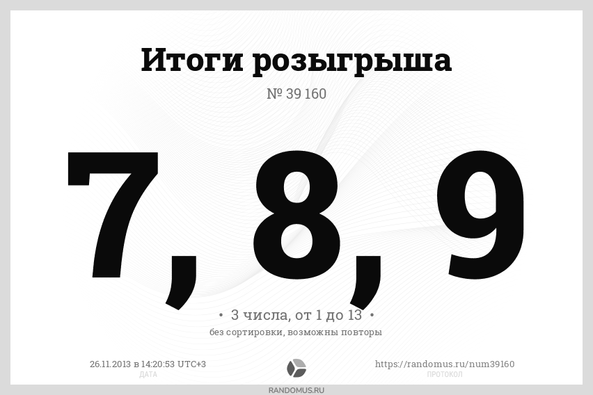 Результаты 25. 1 - Цифра результат.