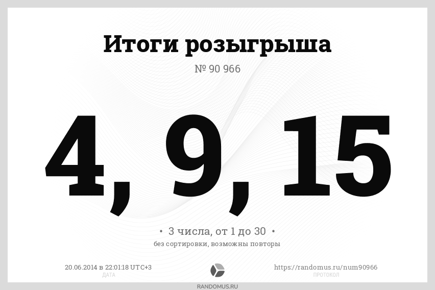 Розыгрыш № 90966. Конфетка от сообщества КЕРРИ 